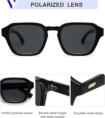 Retro Vintage Polarized Trendy Small Square Sunglasses for Women Men 2025 Fashion Shades