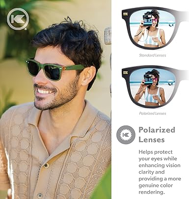 Fort Knocks Polarized Sunglasses for Men & Women - Impact Resistant Lenses & Full UV400 Protection