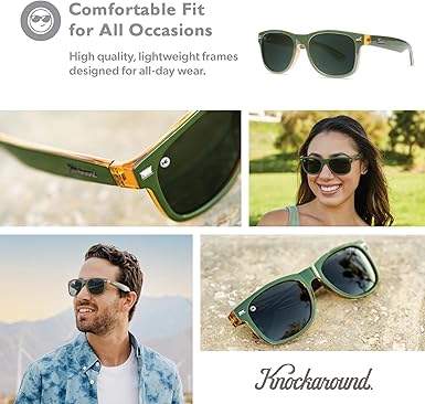 Fort Knocks Polarized Sunglasses for Men & Women - Impact Resistant Lenses & Full UV400 Protection