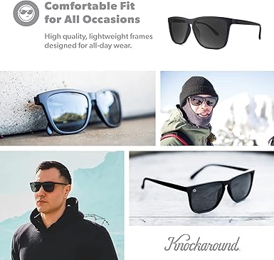 Fast Lanes and Sport Polarized Sunglasses for Men & Women - Impact Resistant Lenses & Full UV400 Protection