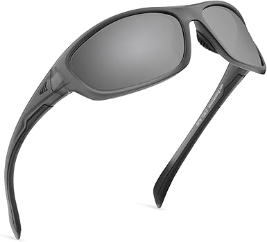 Hiwassee Polarized Sport Sunglasses for Men and Women, Wrap Sunglasses for Fishing Cycling and Running,UV Protection