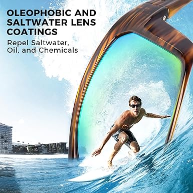 Huzzah Polarized Sport Sunglasses for Men and Women, Ideal for Driving Fishing Cycling and Running,UV Protection