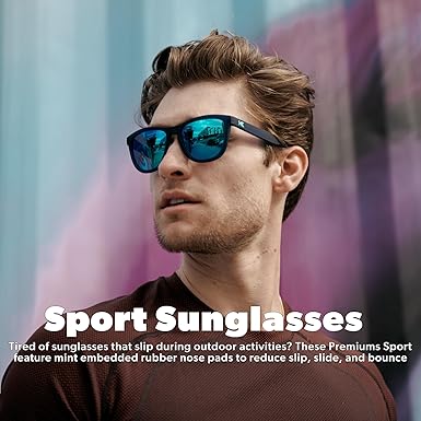 Premiums and Sport Polarized Sunglasses for Men & Women - Impact Resistant Lenses & Full UV400 Protection